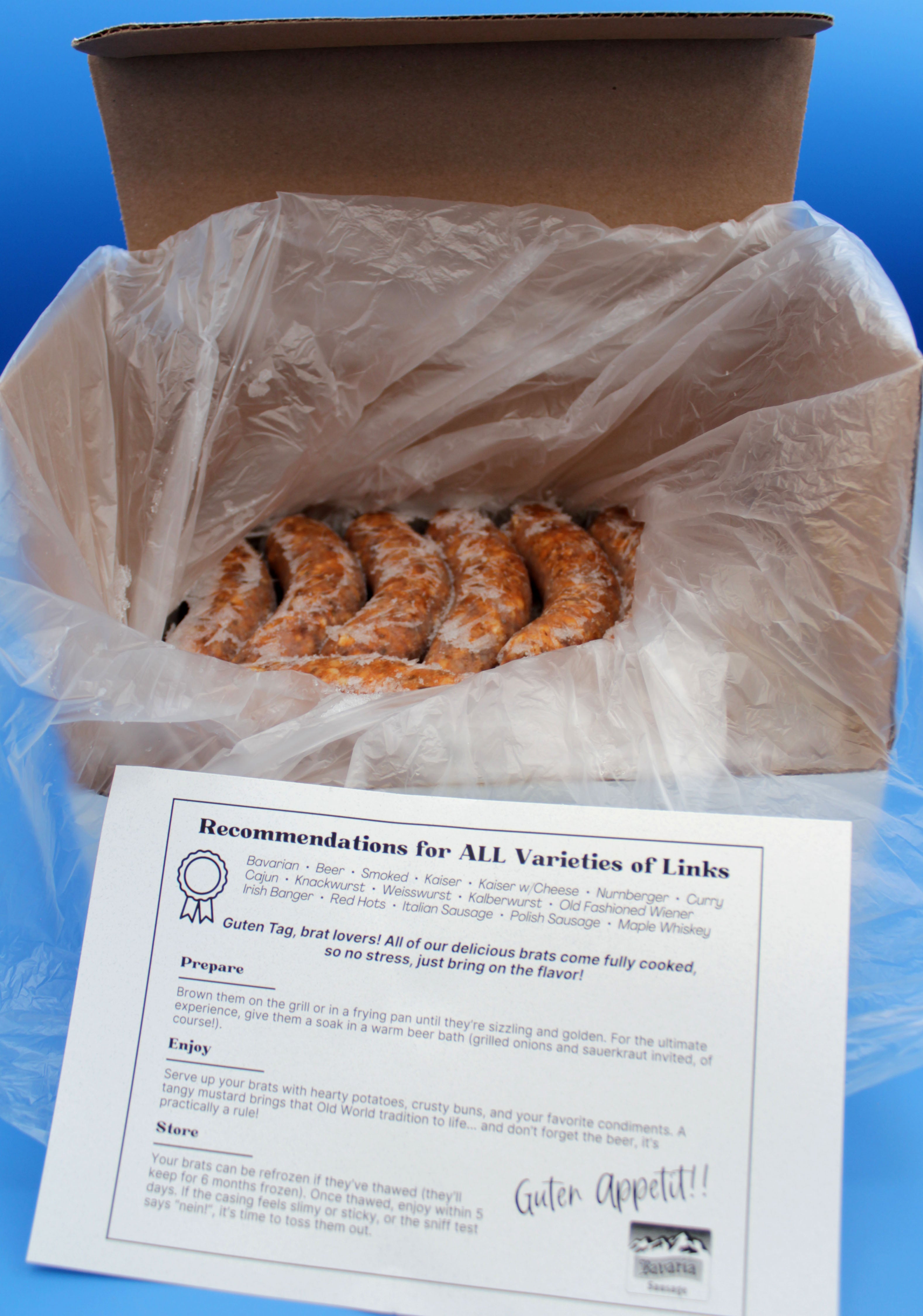 Cajun Bratwurst / Andouille Sausage 6lb box