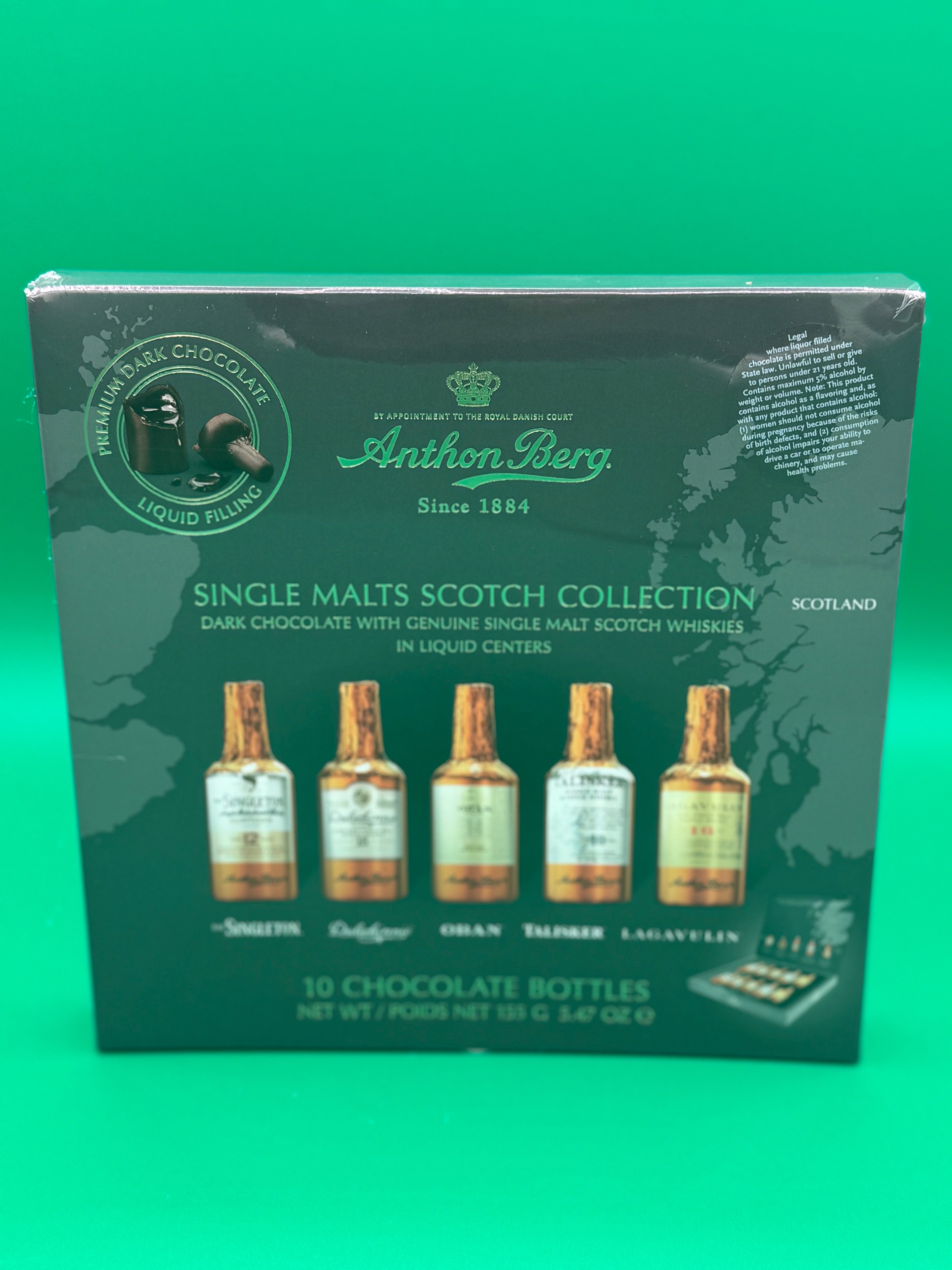 Anthonberg Chocolate Liqueur Single Malt Scotch Chocolates 10pc