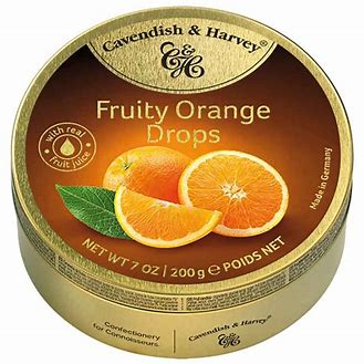 Cavendish & Harvey Orange Fruit Drops 150g