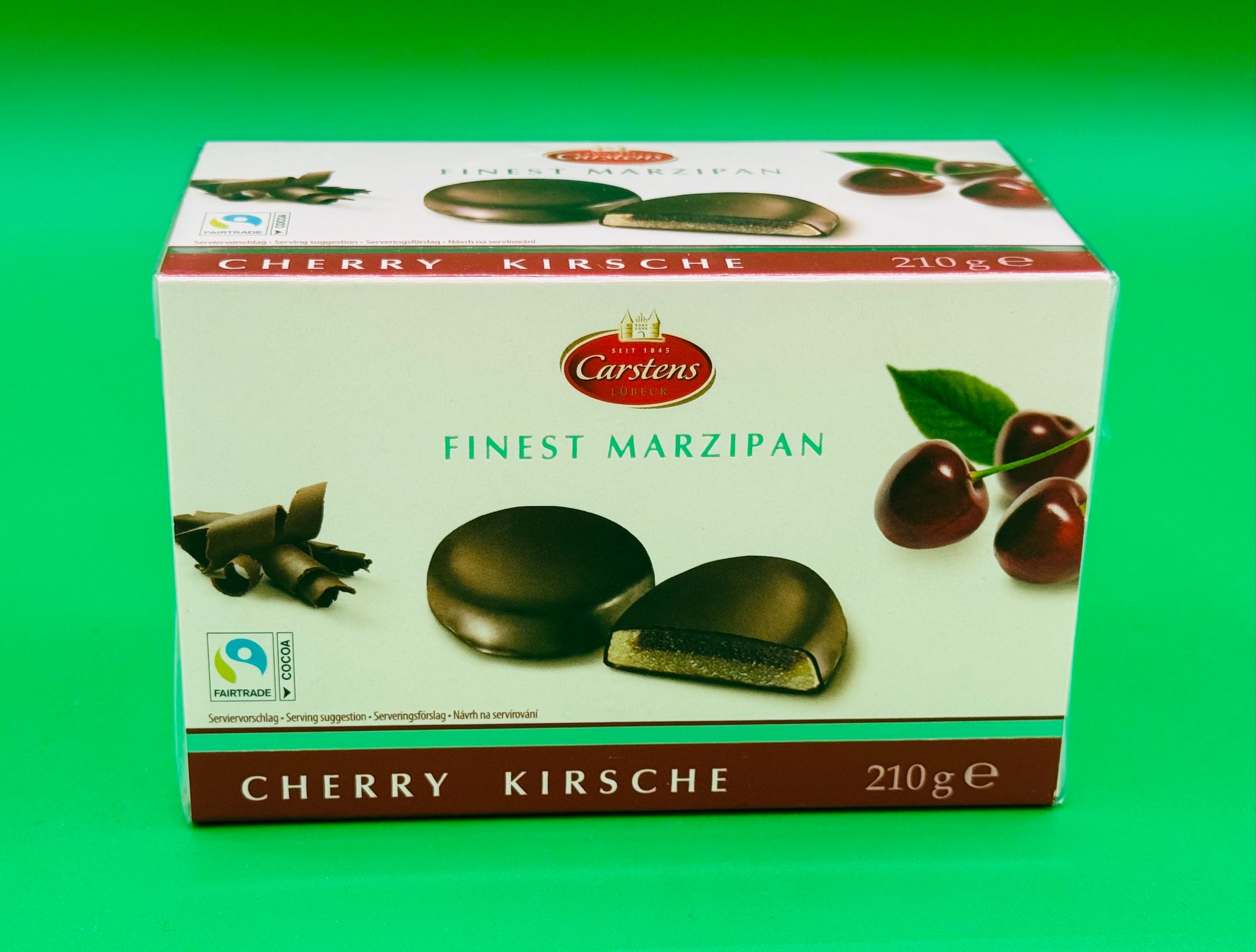 Carstens Cherry Kirsche Chocolate Covered Marzipan