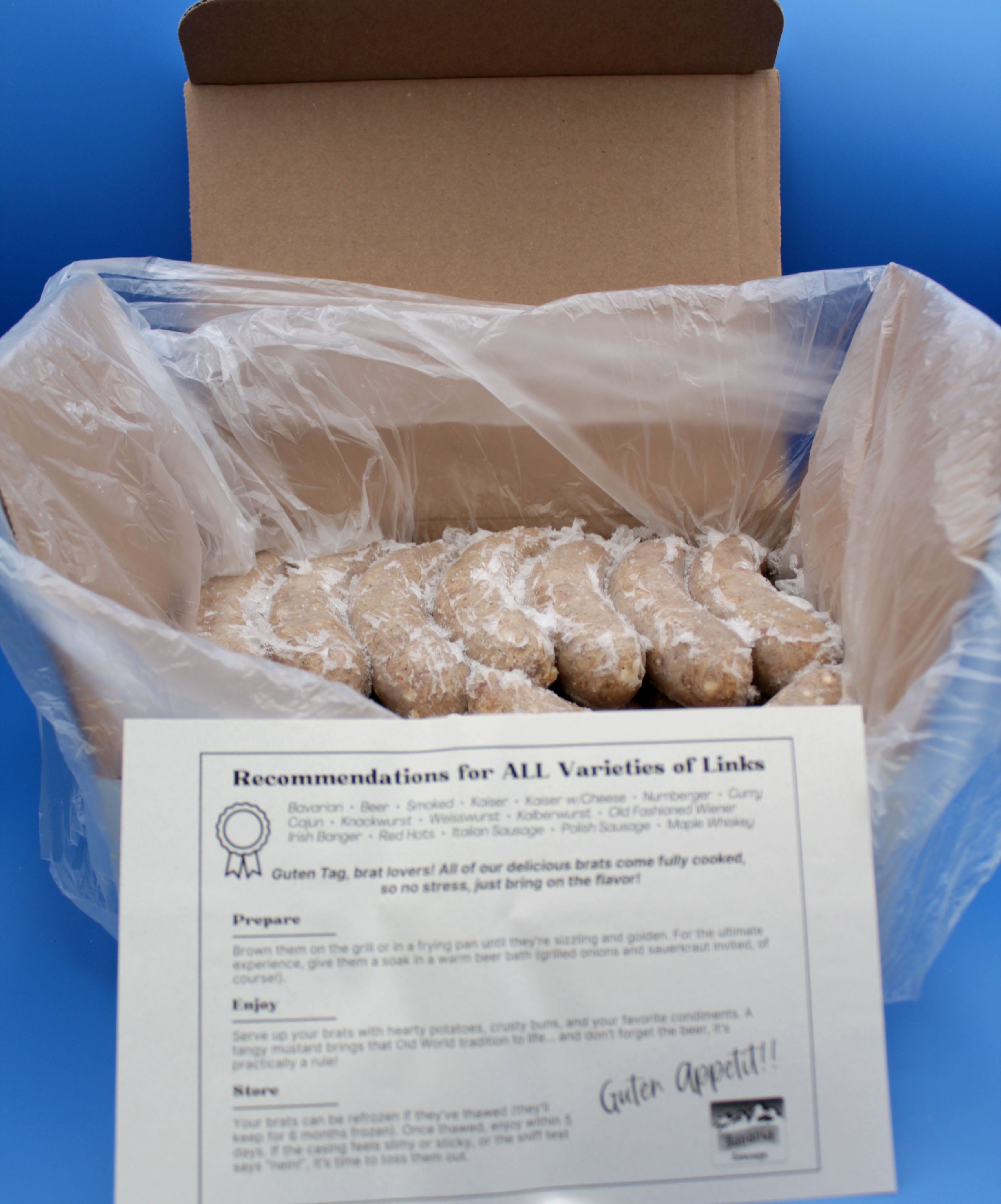 Bavarian Bratwurst 6lb box