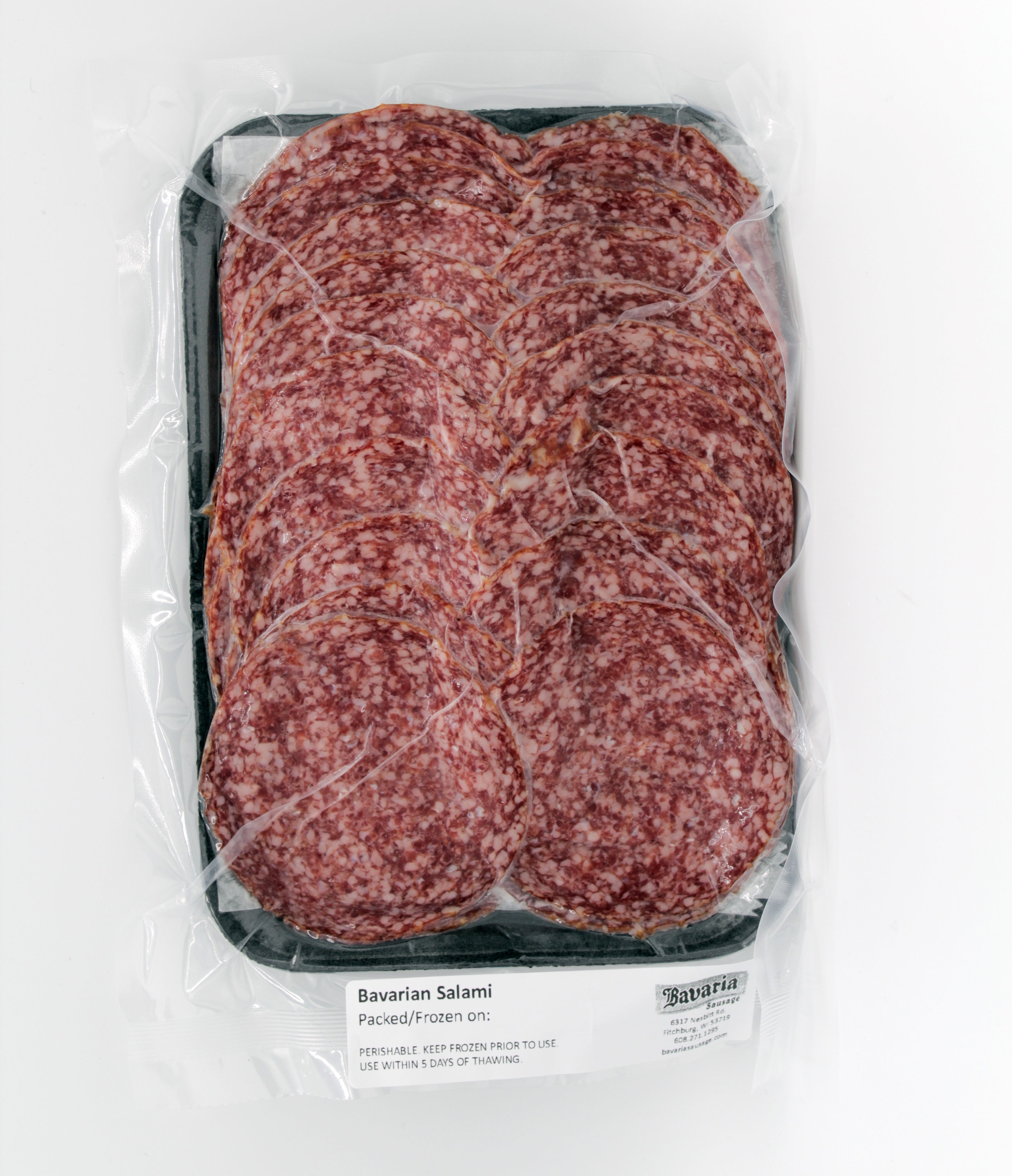 Bavarian German Salami - 1lb Sliced
