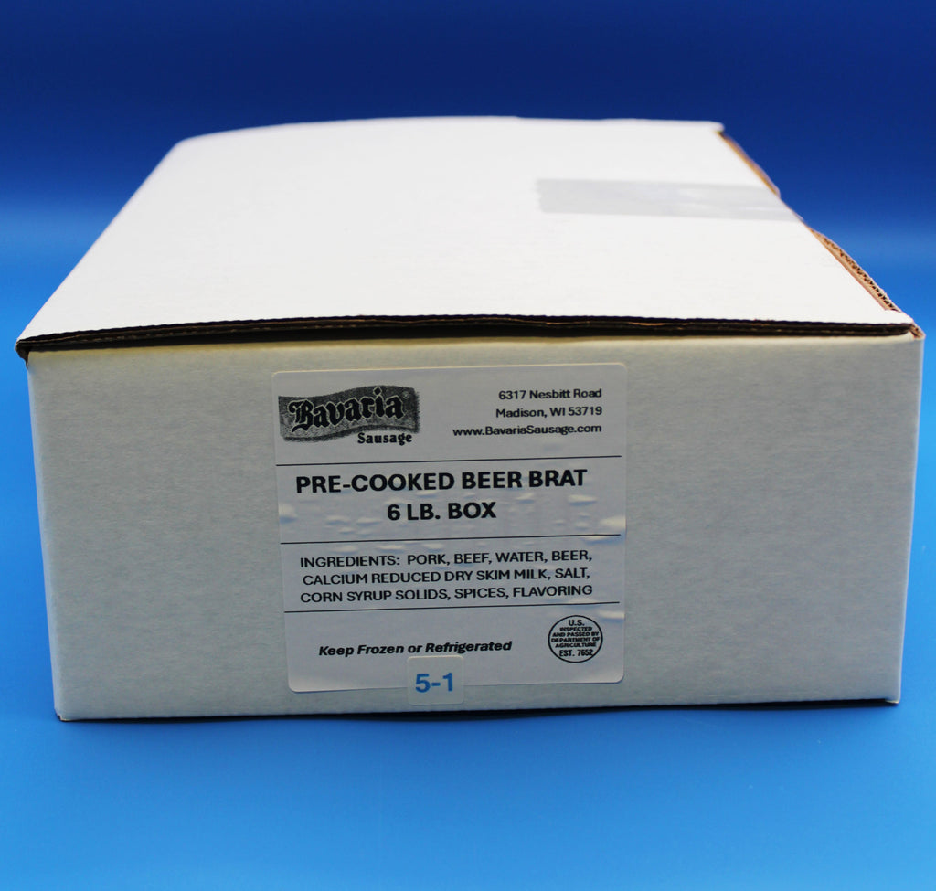 Beer Brats 6lb box
