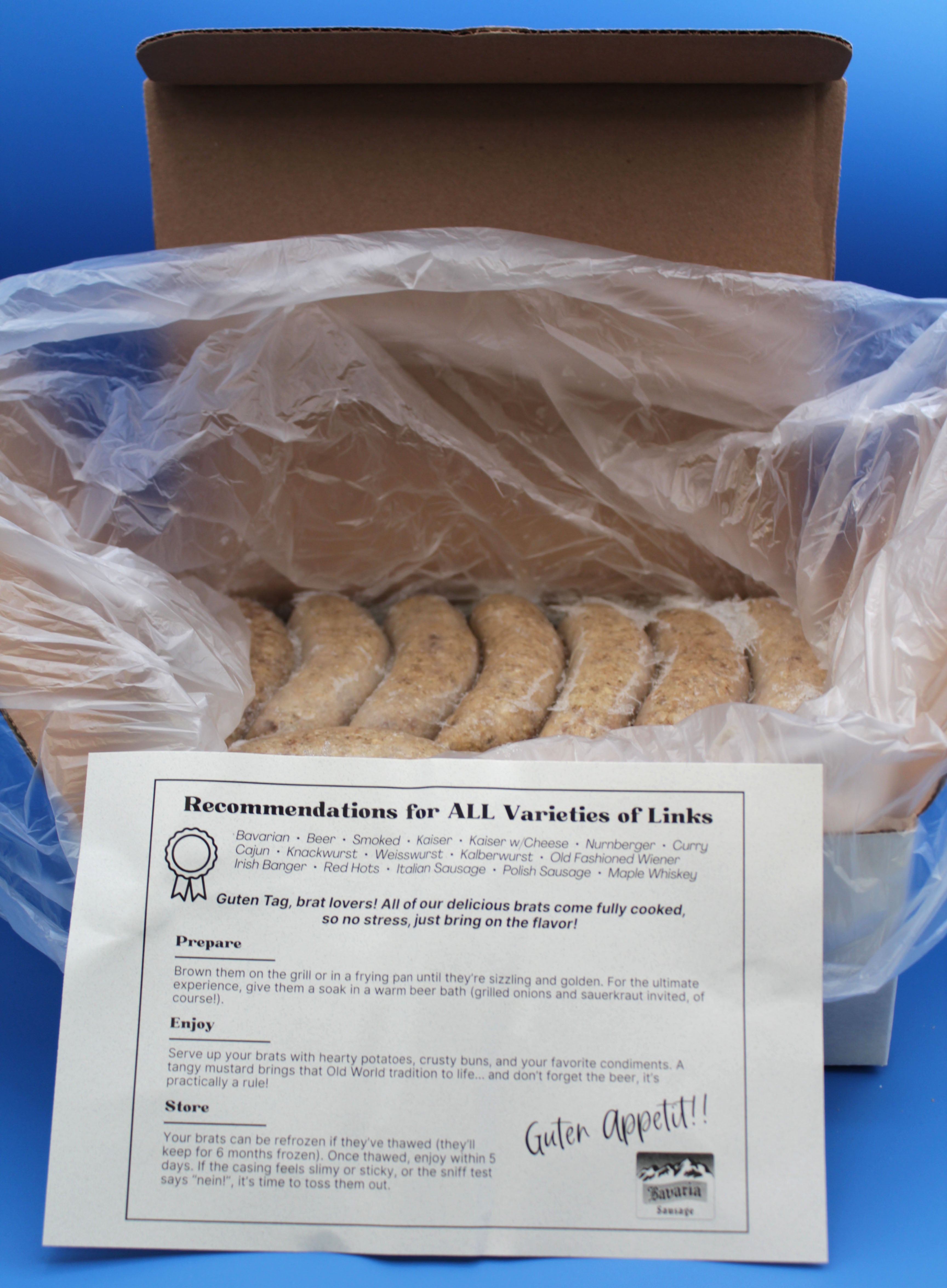 Beer Brats 6lb box