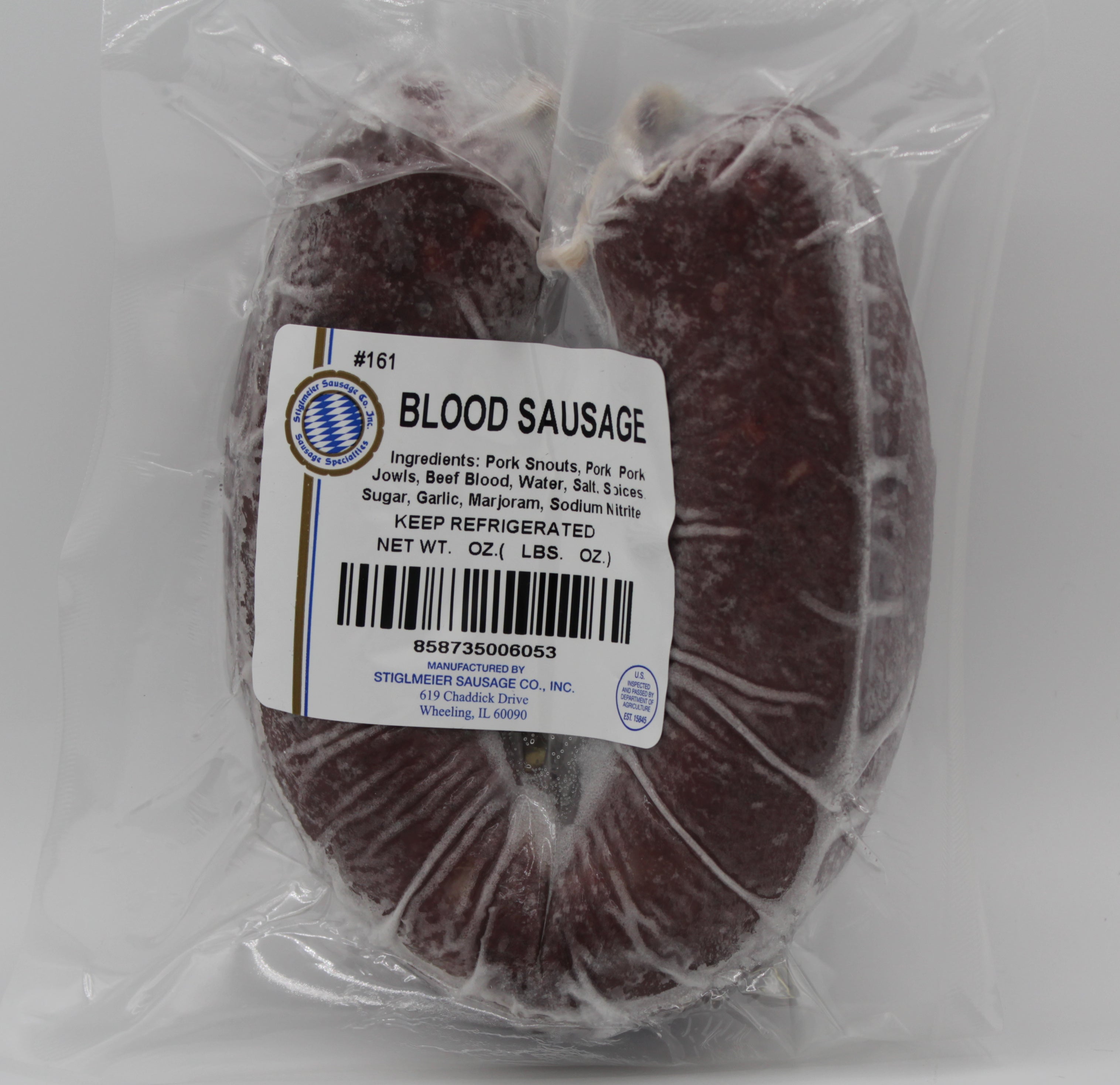 Blutwurst Blood Sausage in a Ring