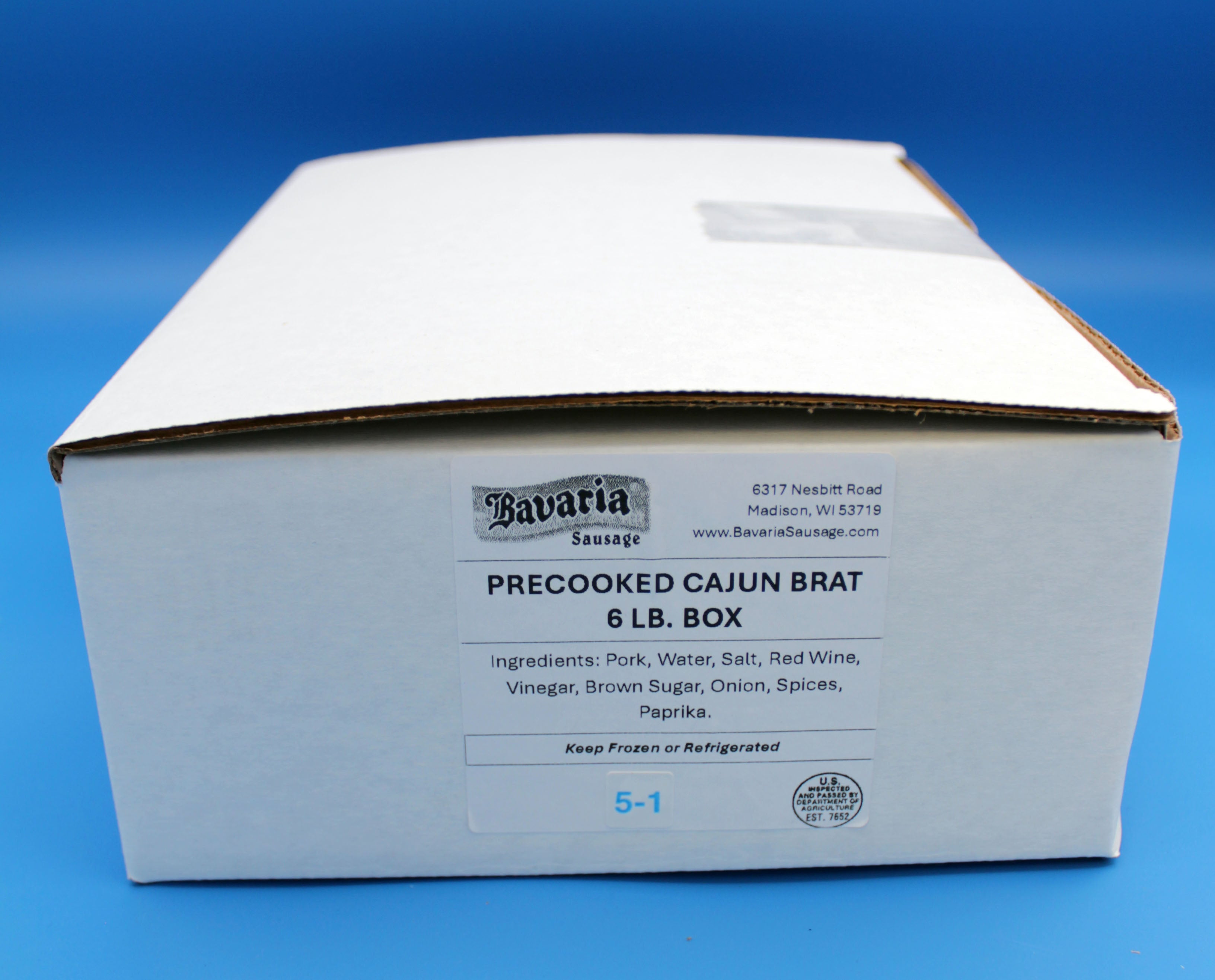 Cajun Bratwurst / Andouille Sausage 6lb box
