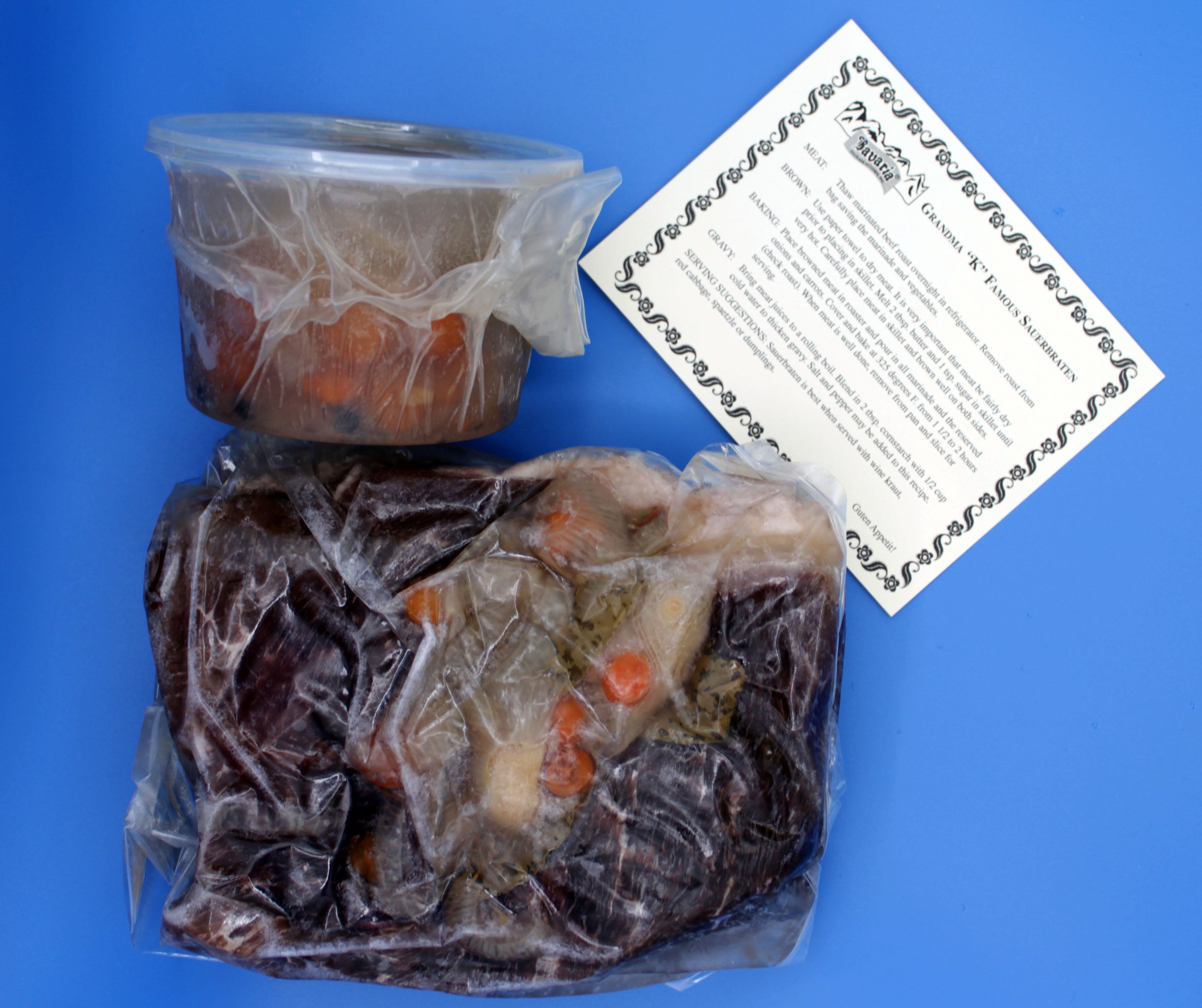 Authentic German Sauerbraten Meal - Meat & Marinade Only